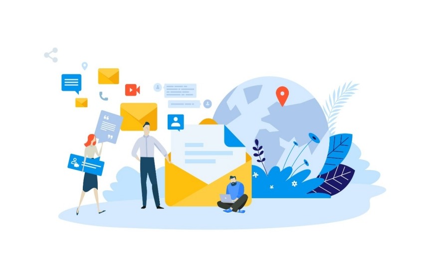 B2B Email Marketing Illustration
