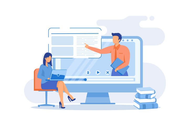 Webinar Marketing Illustration
