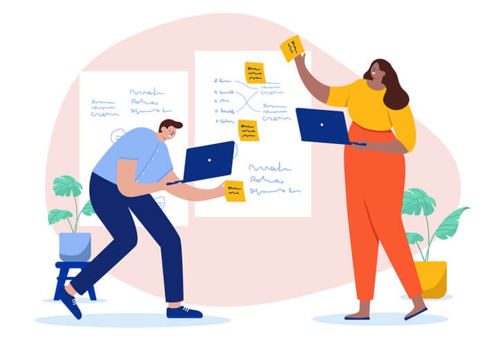 Creating a Marketing Plan Illustration