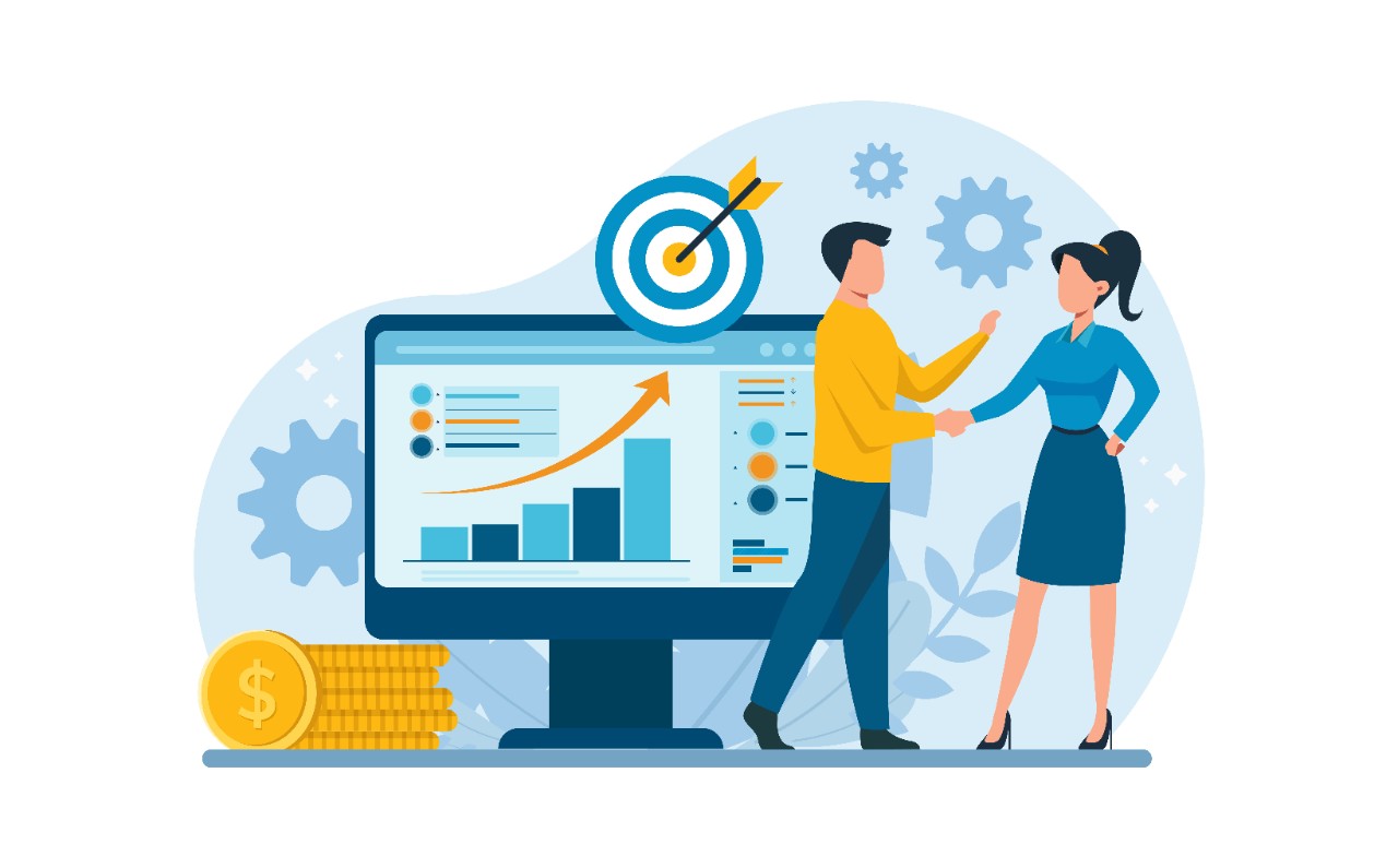 (ROI) For A Digital Marketing Campaign Illustration