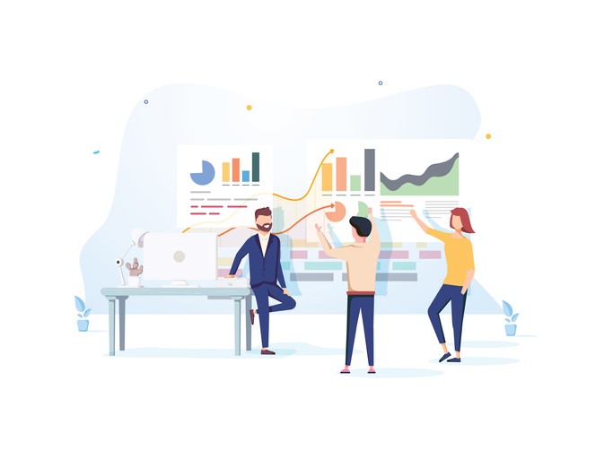Digital Marketing Metrics Illustation