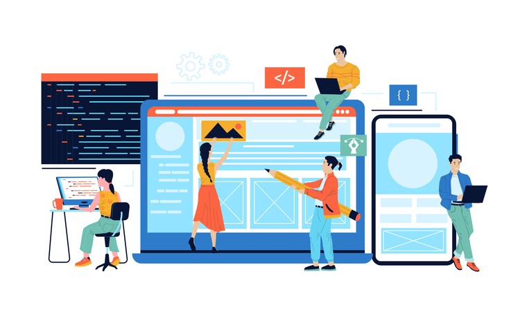 Choosing Digital Products Illustration