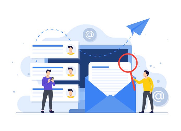 illustration concept of email marketing