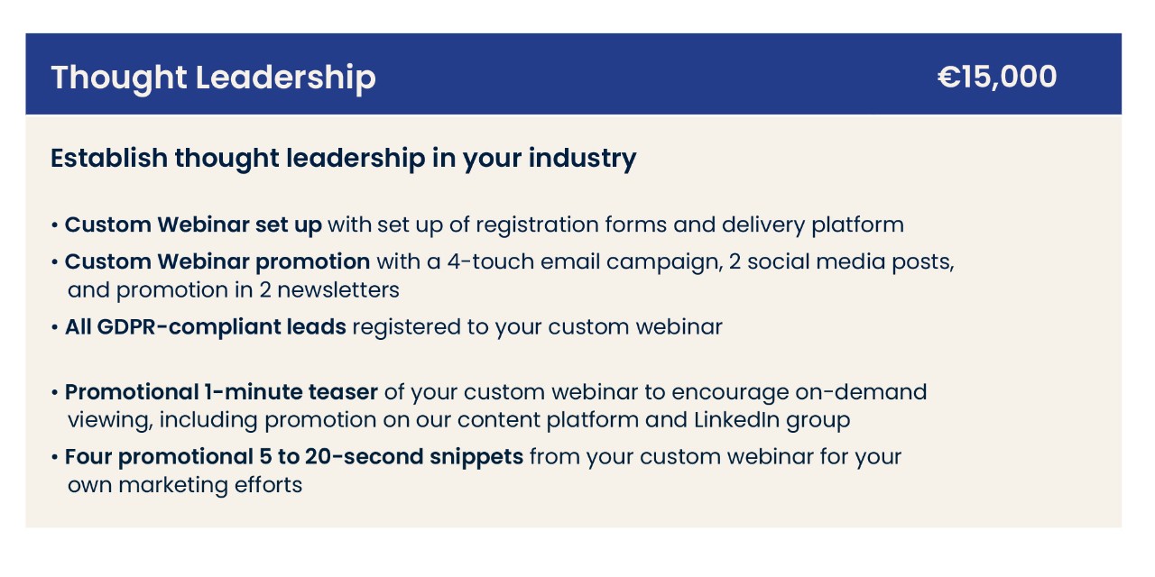 Thought Leadership package