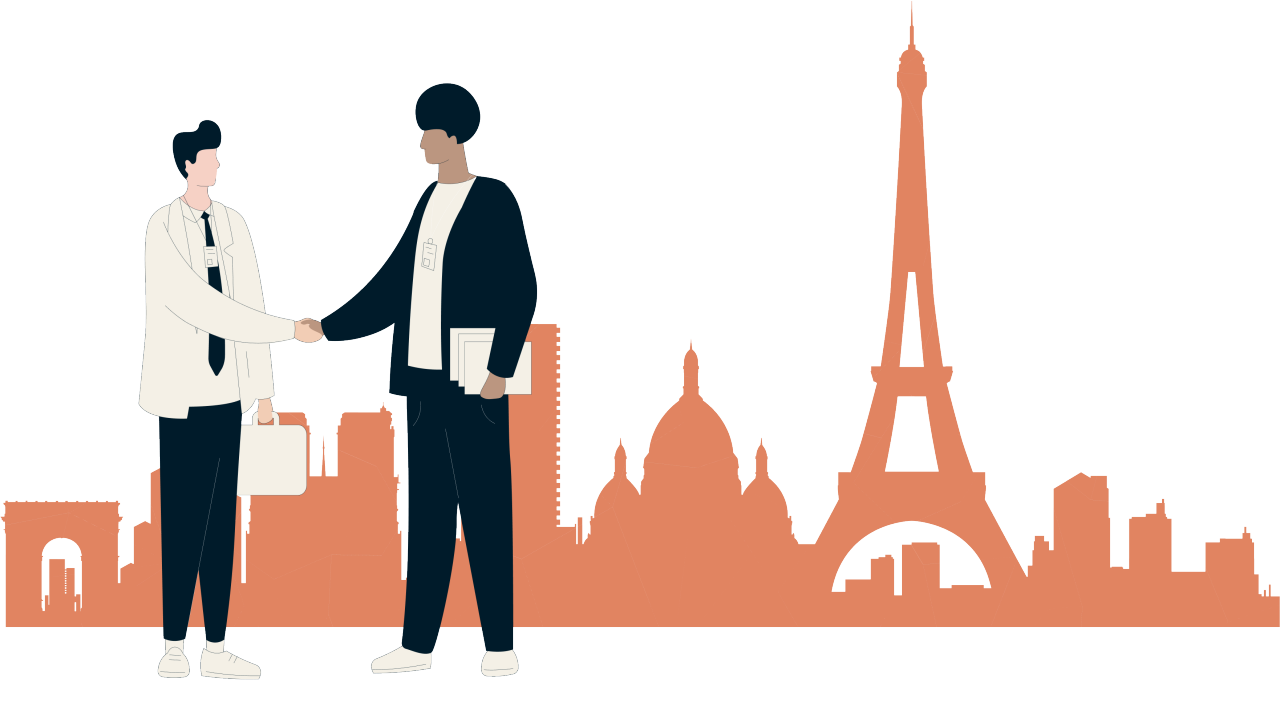 illustration of salespeople
