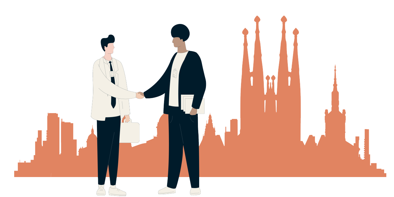 illustration of salespeople